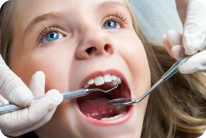 Premier bilan orthodontique d'une jeune patiente