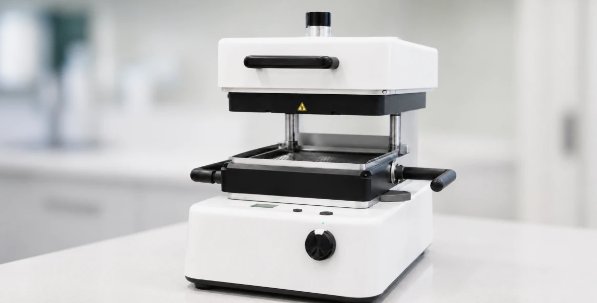 Thermoformeuse utilisée pour la fabrication de gouttières orthodontiques